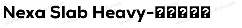 Nexa Slab Heavy字体转换